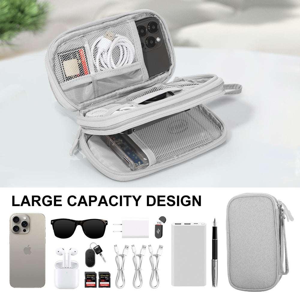 Organizer Travel Pouch Storage Bag Cases Cable Charger Electronic Accessories - Eastlakes Electronics